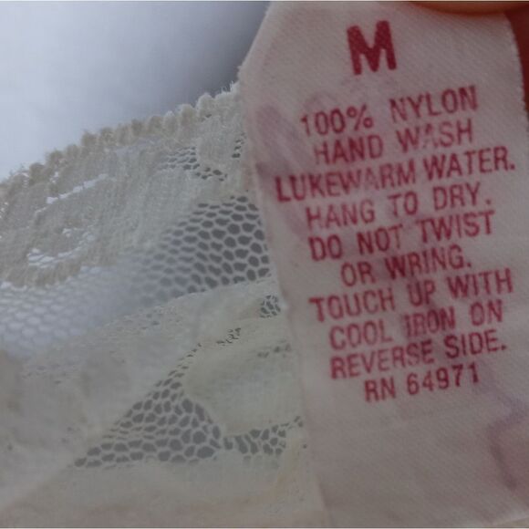 Vintage Emil Bole Ivory lace sleepwear cardigan size medium - Picture 5 of 6